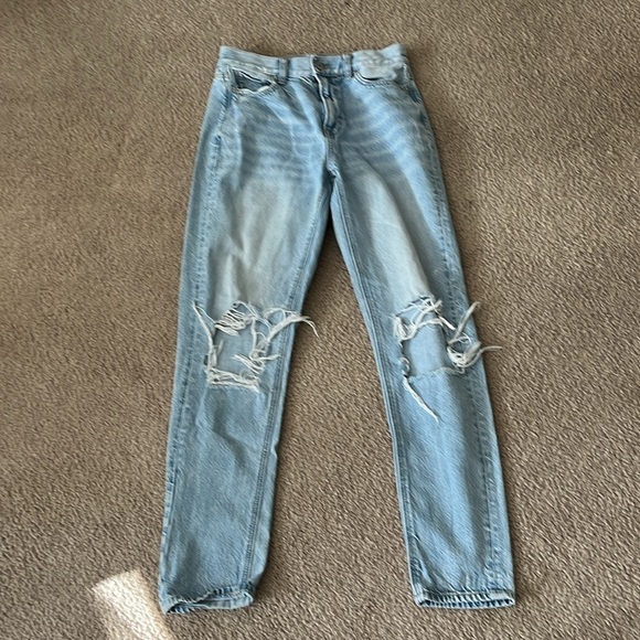 “American Eagle Jeans- High Rise with Rips-Women’s size 0” - Picture 6 of 7